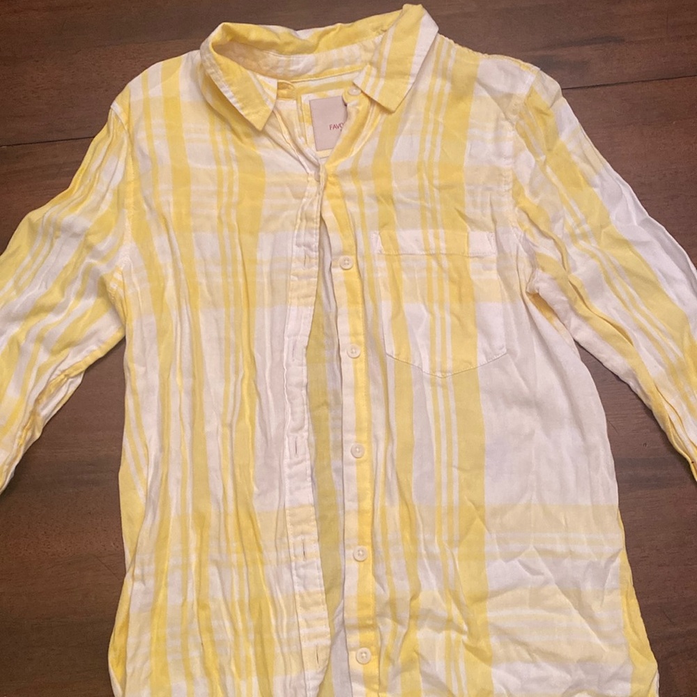 Yellow Plaid Button-Down